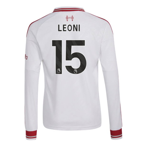 2026-2027 Liverpool Long Sleeve Away Shirt (Kids) (Leoni 15)