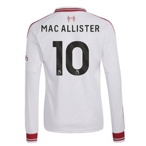 2026-2027 Liverpool Long Sleeve Away Shirt (Kids) (Mac Allister 10)