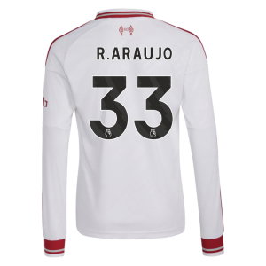 2026-2027 Liverpool Long Sleeve Away Shirt (Kids) (R.Araujo 33)