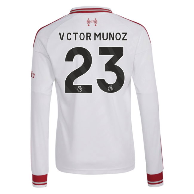 2026-2027 Liverpool Long Sleeve Away Shirt (Kids) (Víctor Munoz 23)
