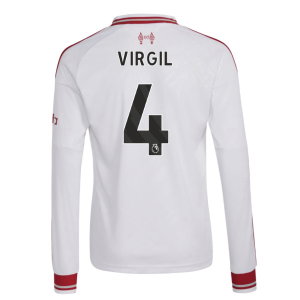 2026-2027 Liverpool Long Sleeve Away Shirt (Kids) (Virgil 4)