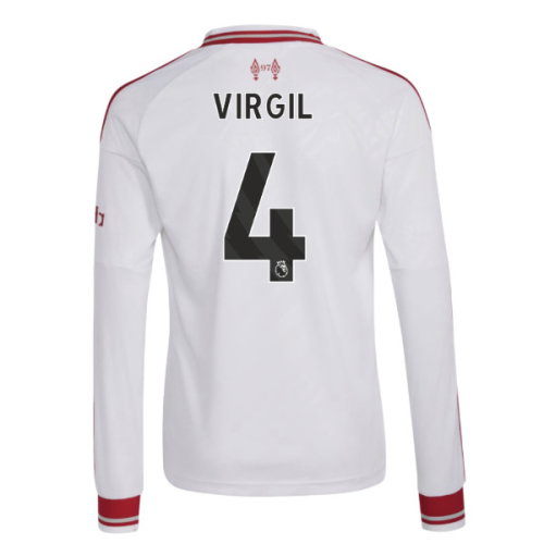 2026-2027 Liverpool Long Sleeve Away Shirt (Kids) (Virgil 4)