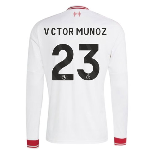 2026-2027 Liverpool Long Sleeve Away Shirt (Vctor Munoz 23)