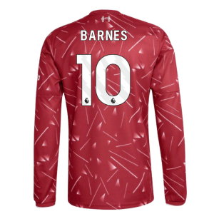 2026-2027 Liverpool Long Sleeve Home Shirt (Barnes 10)
