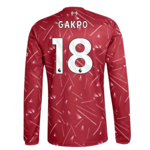 2026-2027 Liverpool Long Sleeve Home Shirt (Gakpo 18)