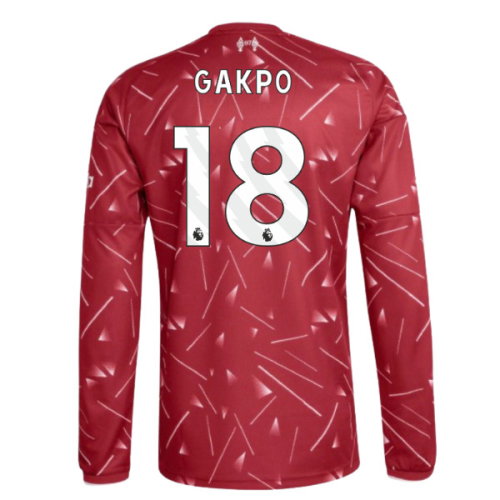 2026-2027 Liverpool Long Sleeve Home Shirt (Gakpo 18)