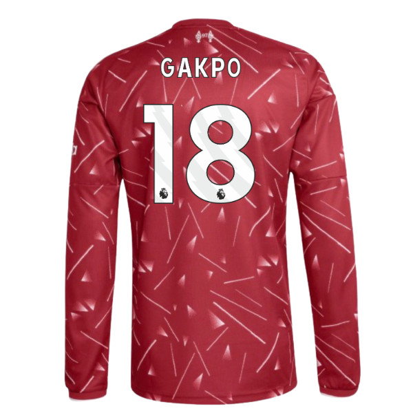 2026-2027 Liverpool Long Sleeve Home Shirt (Gakpo 18)
