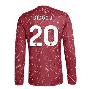 2026-2027 Liverpool Long Sleeve Home Shirt (Kids) (Diogo J. 20)