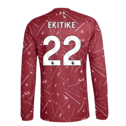 2026-2027 Liverpool Long Sleeve Home Shirt (Kids) (Ekitike 22)
