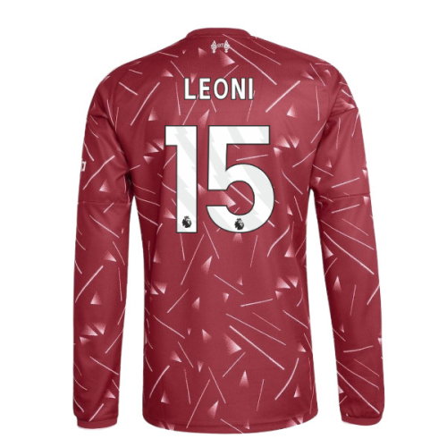 2026-2027 Liverpool Long Sleeve Home Shirt (Kids) (Leoni 15)