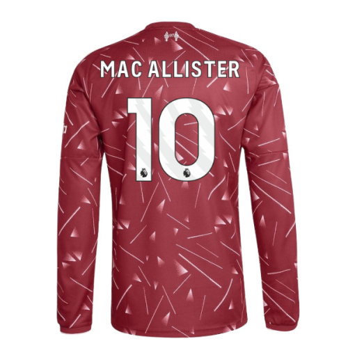 2026-2027 Liverpool Long Sleeve Home Shirt (Kids) (Mac Allister 10)