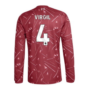 2026-2027 Liverpool Long Sleeve Home Shirt (Kids) (Virgil 4)