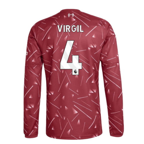 2026-2027 Liverpool Long Sleeve Home Shirt (Kids) (Virgil 4)