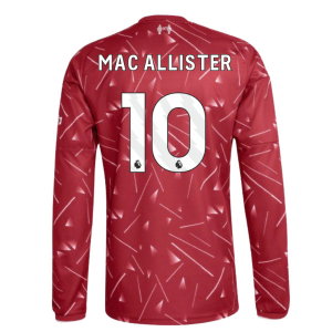 2026-2027 Liverpool Long Sleeve Home Shirt (Mac Allister 10)