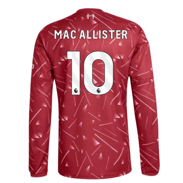 2026-2027 Liverpool Long Sleeve Home Shirt (Mac Allister 10)