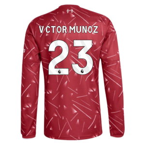 2026-2027 Liverpool Long Sleeve Home Shirt (Víctor Munoz 23)