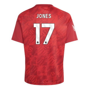 2026-2027 Liverpool Pre-Match Warm Up Shirt (Active Maroon) - Kids (Jones 17)