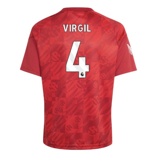 2026-2027 Liverpool Pre-Match Warm Up Shirt (Active Maroon) - Kids (Virgil 4)