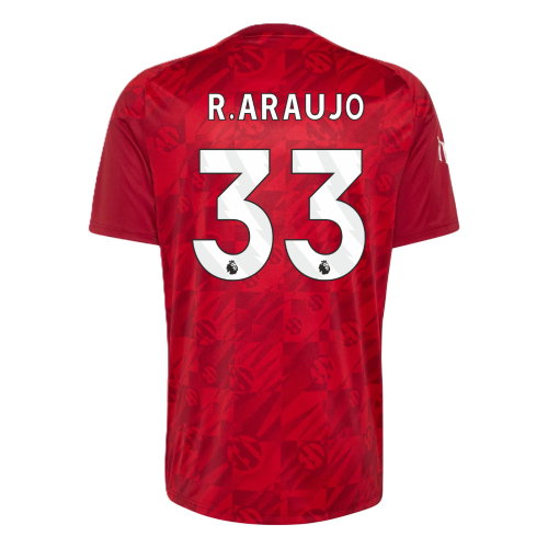 2026-2027 Liverpool Pre-Match Warm Up Shirt (Active Maroon) (R.Araujo 33)
