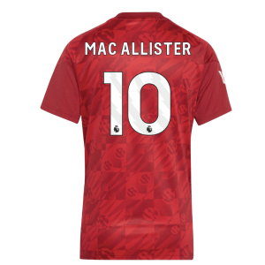 2026-2027 Liverpool Pre-Match Warm Up Shirt (Active Maroon) - Womens (Mac Allister 10)