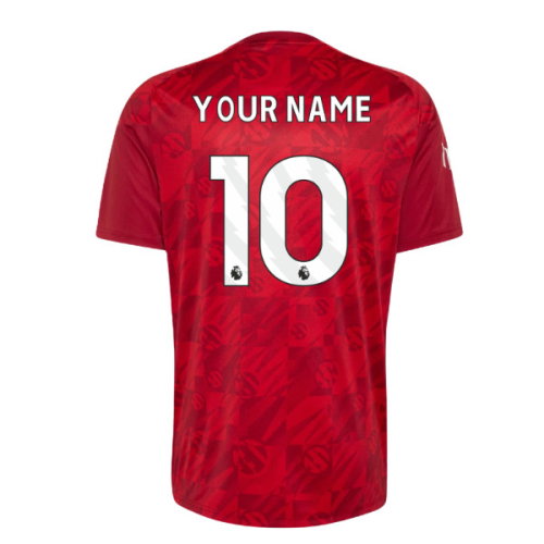 2026-2027 Liverpool Pre-Match Warm Up Shirt (Active Maroon) (Your Name)