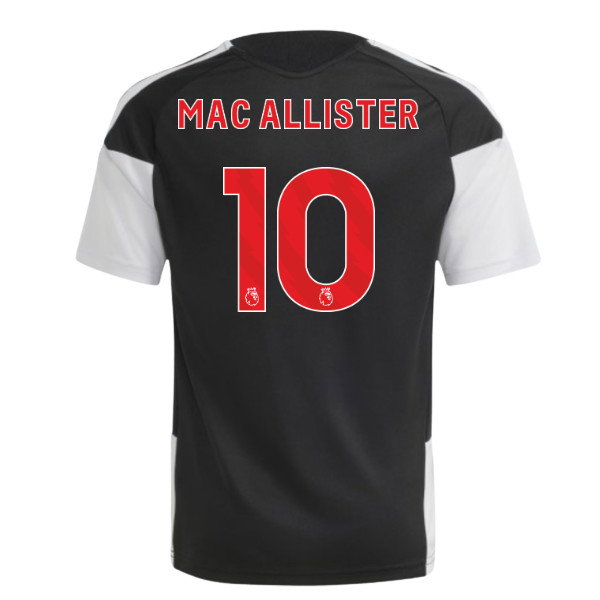 2026-2027 Liverpool Training Jersey (Black) - Kids (Mac Allister 10)