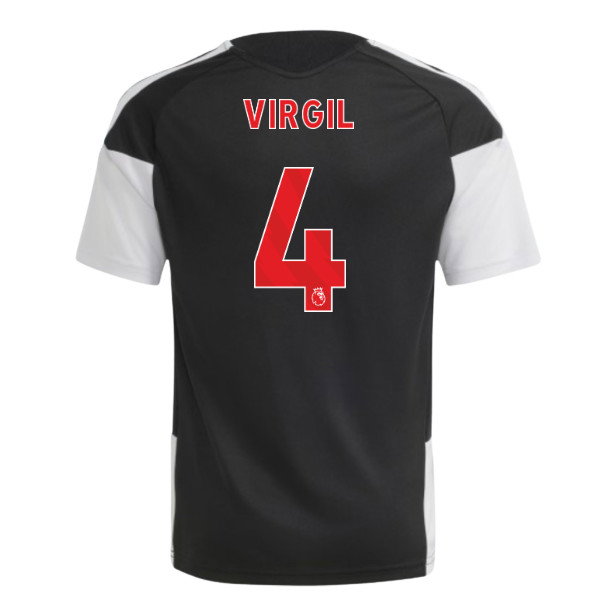 2026-2027 Liverpool Training Jersey (Black) - Kids (Virgil 4)