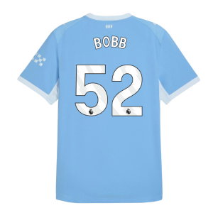 2026-2027 Man City Authentic Home Shirt (Bobb 52)