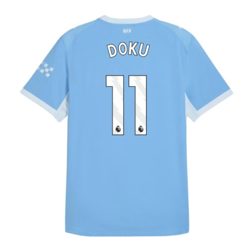 2026-2027 Man City Authentic Home Shirt (Doku 11)