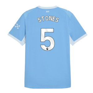 2026-2027 Man City Authentic Home Shirt (Stones 5)