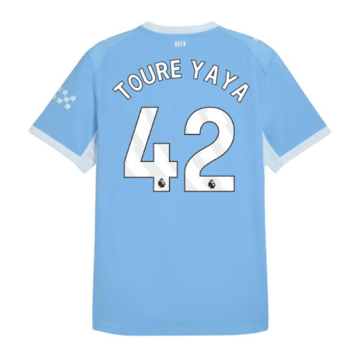 2026-2027 Man City Authentic Home Shirt (Toure Yaya 42)