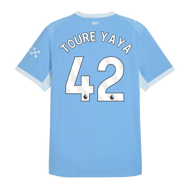 2026-2027 Man City Authentic Home Shirt (Toure Yaya 42)