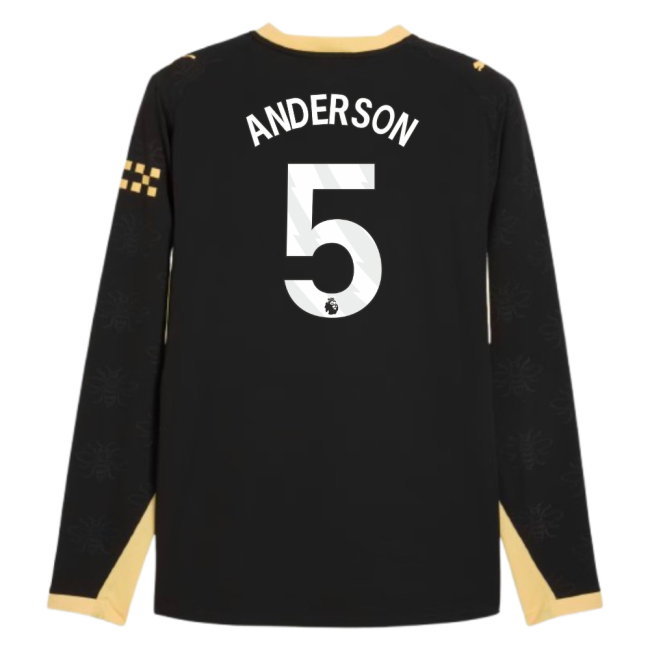 2026-2027 Man City Authentic Long Sleeve Away Shirt (Anderson 5)