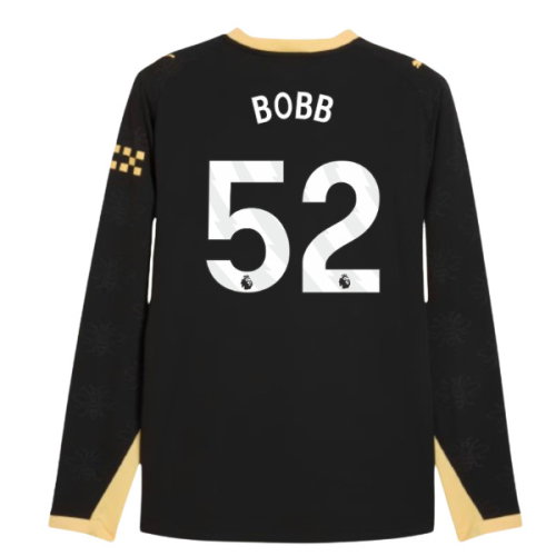 2026-2027 Man City Authentic Long Sleeve Away Shirt (Bobb 52)