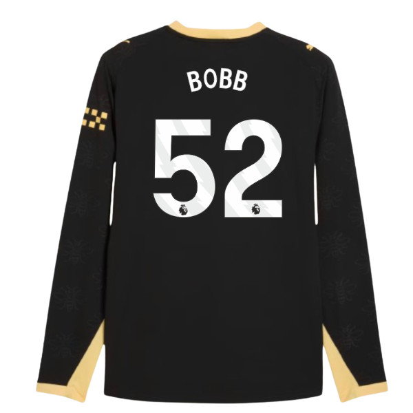 2026-2027 Man City Authentic Long Sleeve Away Shirt (Bobb 52)