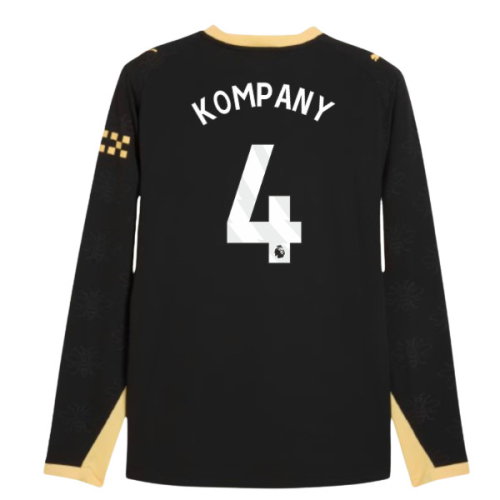 2026-2027 Man City Authentic Long Sleeve Away Shirt (Kompany 4)