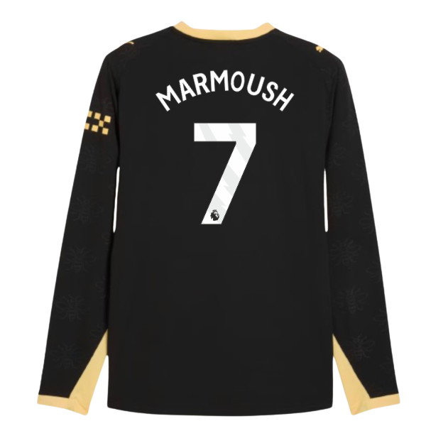 2026-2027 Man City Authentic Long Sleeve Away Shirt (Marmoush 7)