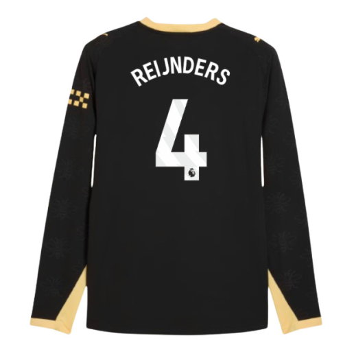 2026-2027 Man City Authentic Long Sleeve Away Shirt (Reijnders 4)