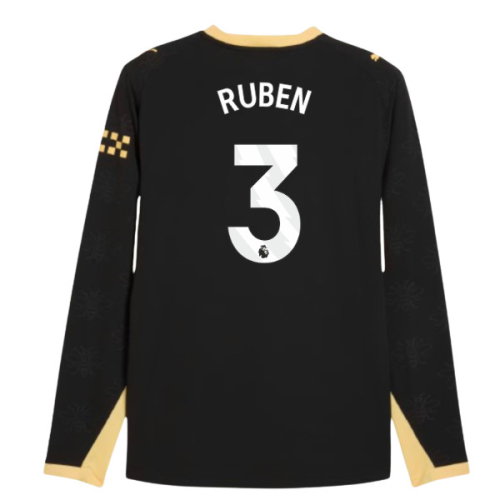 2026-2027 Man City Authentic Long Sleeve Away Shirt (Ruben 3)