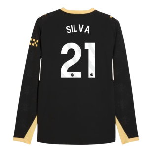 2026-2027 Man City Authentic Long Sleeve Away Shirt (Silva 21)