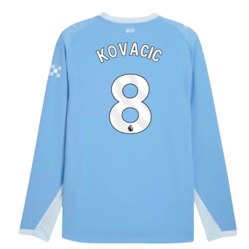 2026-2027 Man City Authentic Long Sleeve Home Shirt (Kovacic 8)