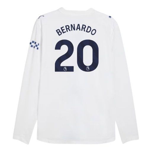 2026-2027 Man City Authentic Long Sleeve Third Shirt (Bernardo 20)