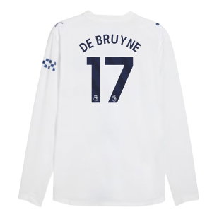 2026-2027 Man City Authentic Long Sleeve Third Shirt (De Bruyne 17)