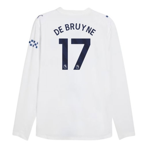 2026-2027 Man City Authentic Long Sleeve Third Shirt (De Bruyne 17)