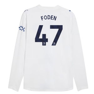 2026-2027 Man City Authentic Long Sleeve Third Shirt (Foden 47)