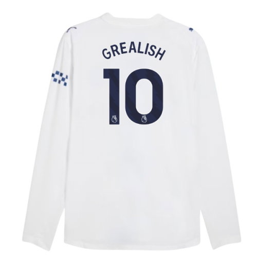 2026-2027 Man City Authentic Long Sleeve Third Shirt (Grealish 10)