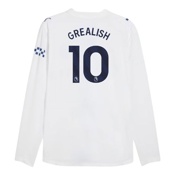 2026-2027 Man City Authentic Long Sleeve Third Shirt (Grealish 10)