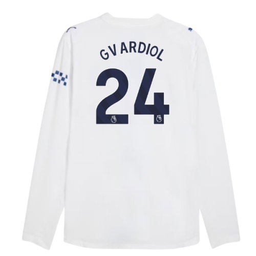 2026-2027 Man City Authentic Long Sleeve Third Shirt (Gvardiol 24)