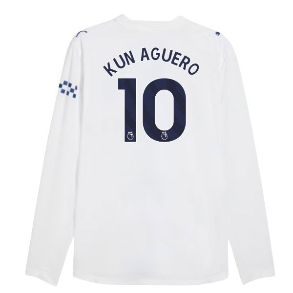 2026-2027 Man City Authentic Long Sleeve Third Shirt (Kun Aguero 10)