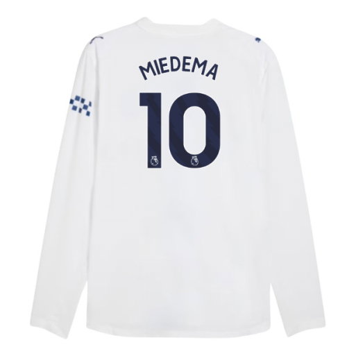2026-2027 Man City Authentic Long Sleeve Third Shirt (Miedema 10)